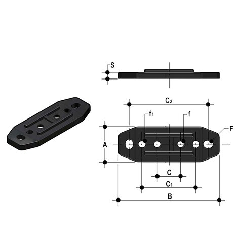 PMKD Plaque de fixation