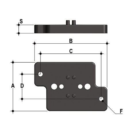 PMDK Kit de plaque de fixation