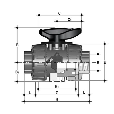 VKRNV - Vanne à boisseau sphérique de régulation DUAL BLOCK® DN 10:50