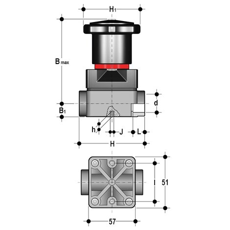 CMIF - Vanne à membrane compacte DN 12:15