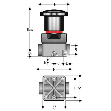 CMFV - Vanne à membrane compacte DN 12:15
