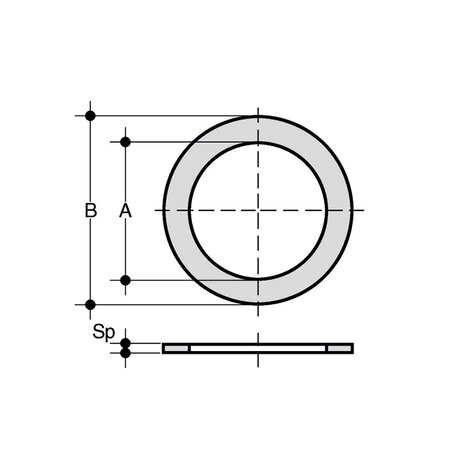 Joint plat pour ADV