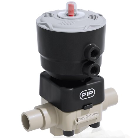 Immagine della valvola a membrana a comando pneumatico PN10 DKDM/CP NC DN 15÷65