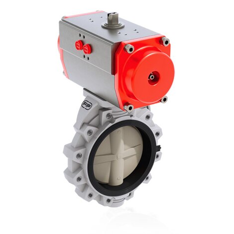 Immagine della valvola a farfalla a comando pneumatico FKOM/CP DA LUG ANSI DN 250÷300