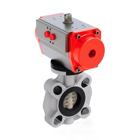 Immagine della valvola a farfalla a comando pneumatico FKOM/CP NC DN 40÷65