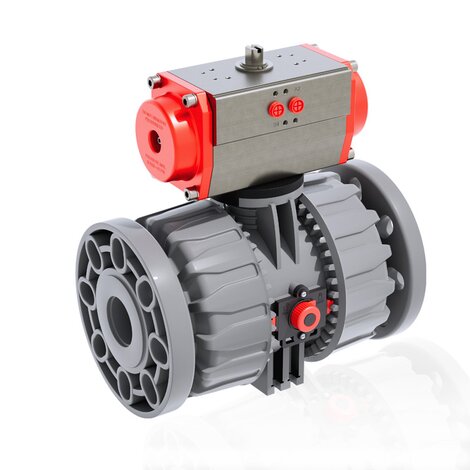 VKDOC - VKDOAC /CP DA - Vanne à boisseau sphérique à commande pneumatique DN 65:100