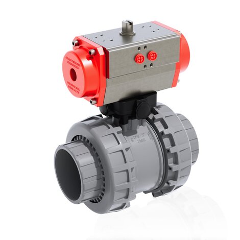 VXEIC/CP NO - vanne à boisseau sphérique Easyfit à 2 voies à actionnement pneumatique DN 65:100
