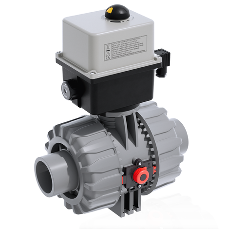 VKDDC/CE 90-240 V AC - Vanne à boisseau sphérique à commande électrique DN 65:100