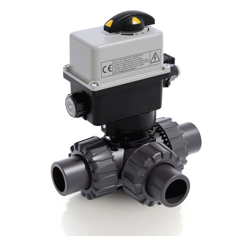 LKDJV/CE 90-240 V AC - DUAL BLOCK® Vanne à bille à 3 voies à commande électrique DN 10:50