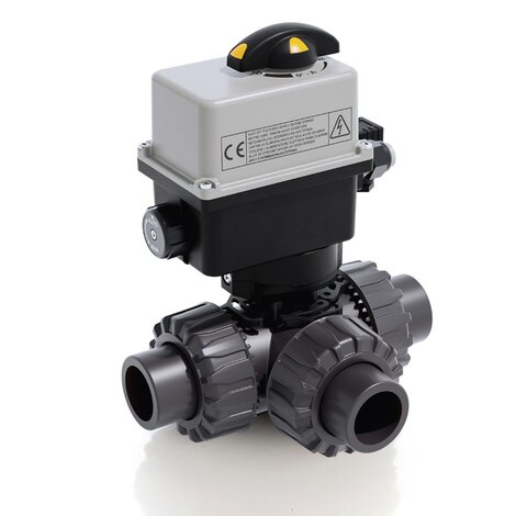 TKDAV/CE 24 V AC/DC - DUAL BLOCK® vanne à sphère 3 voies à commande électrique DN 10:50