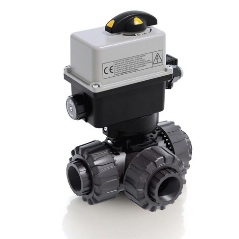 TKDFV/CE 90-240 V AC - Vanne à bille à 3 voies DUAL BLOCK® à commande électrique DN 10:50