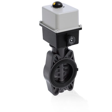 Render di FEOV/CE 90-240V AC - Valvola a farfalla in PVC-U a comando elettrico DN 80÷100