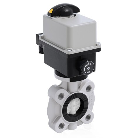 FKOF/CE 24V AC/DC LUG ISO-DIN - Vanne papillon à commande électrique DN 65:100