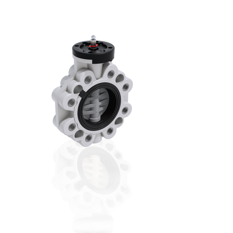 Immagine valvola a farfalla FKOC FM LUG ISO DIN in PVC-C DN 80÷200