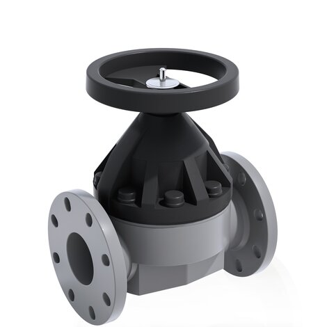 Render della valvola a membrana VMOAC400E