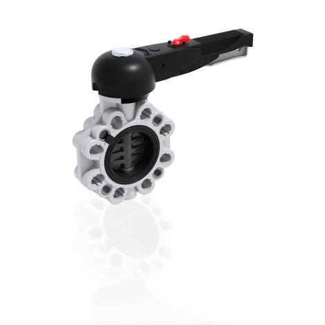 Render di FKOV/LM LUG ANSI - Valvola a farfalla DN 80:200 in PVC-U