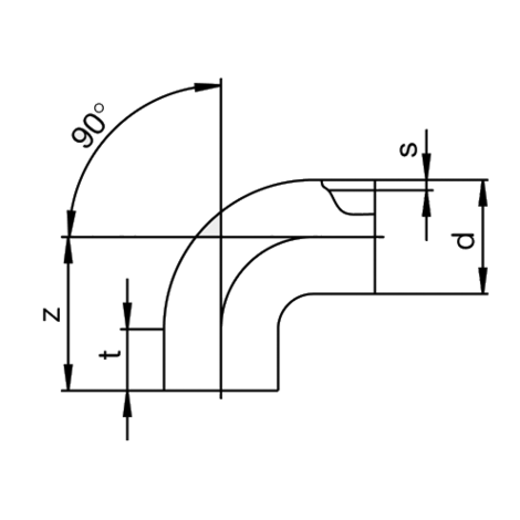 Coude de 90° pour les eaux usées (raccord à emboîtement)