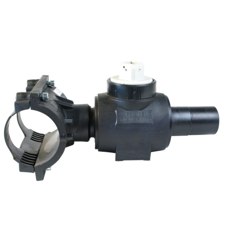 Robinet à boisseau sphérique de perçage pour gaz pour le perçage latéral sous pression