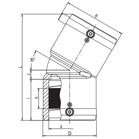 Angle 30°, SDR 11