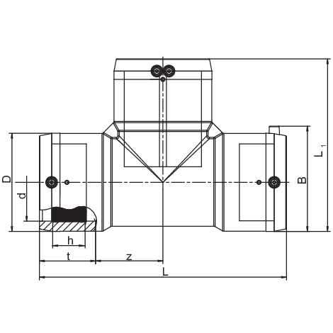 Pièce en T, SDR 11