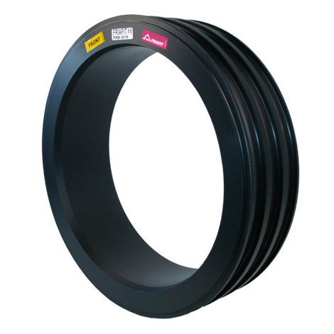 Adaptateur de revêtement de puits pour chambres d'inspection des eaux usées préfabriquées en béton
