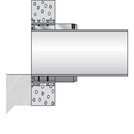Adaptateur de revêtement de puits pour chambres d'inspection des eaux usées préfabriquées en béton