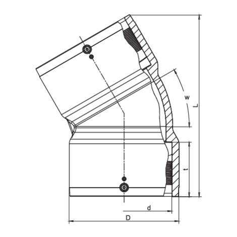 Coude d'égout