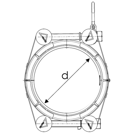 FRIAFLEX Raccord de réparation en acier inoxydable
