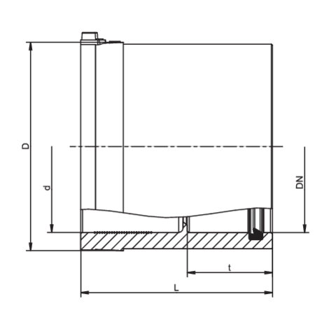 Coupleur de transition PE-PVC/PP