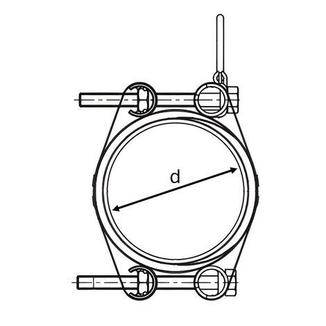 FRIACLAMP Collier de réparation en acier inoxydable en deux parties