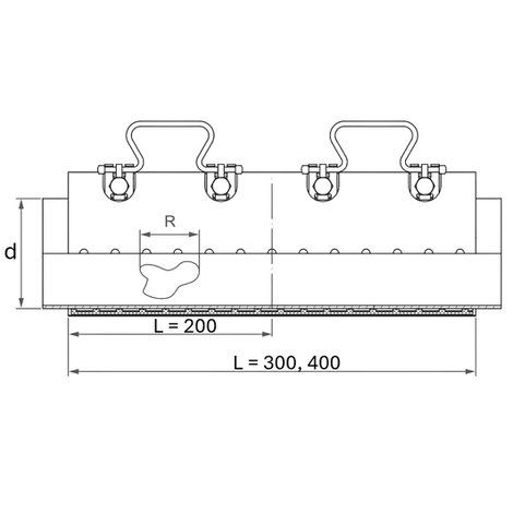 FRIACLAMP Collier de réparation en acier inoxydable en une pièce