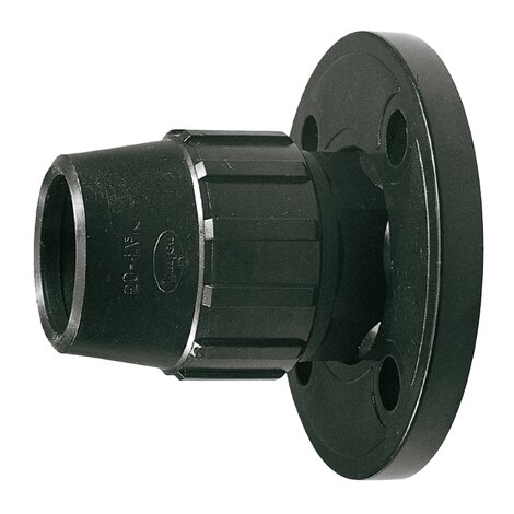 Collet avec bride pour tube en polyéthylène (PE). D’après les normes UNE EN 53715, 911, 713 et 712.
