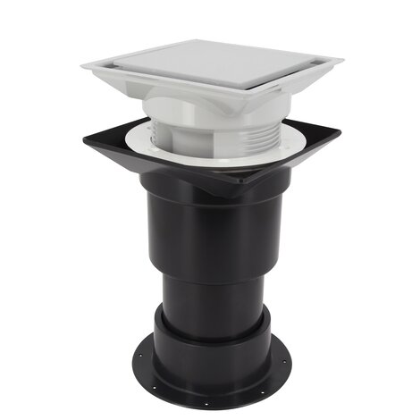 AVALOIR DE BALCON D100 GRIS CLAIR SANS ETANCH