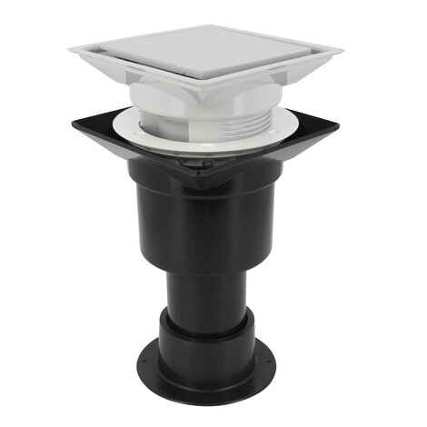 AVALOIR DE BALCON D.80 GRIS CLAIR SANS ETANCH