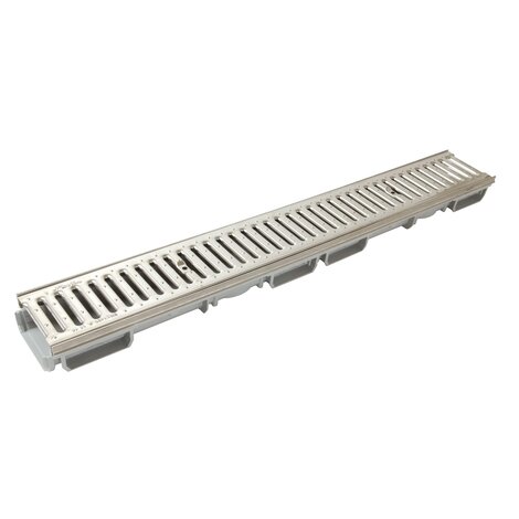 1M CAN.BAS LARG.130 FEUIL INOX PASS. A15 INOX