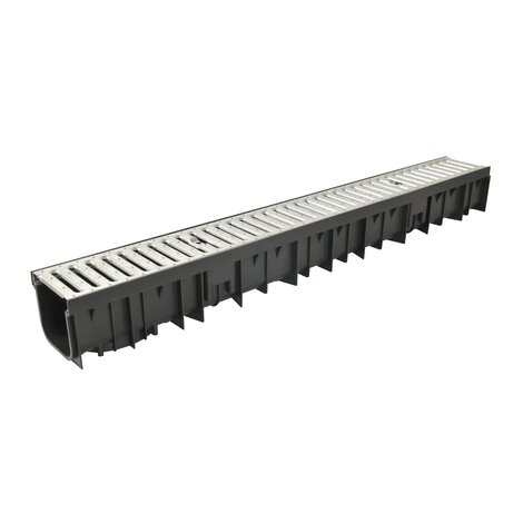 1M CANIVEAU LARG.115 GRILLE A15 PASSER.GALVA