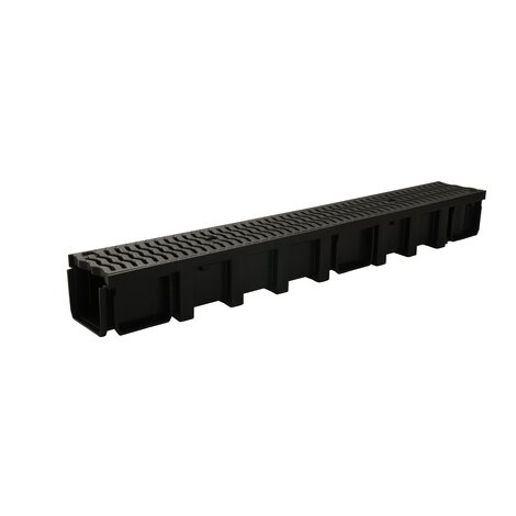 1M CANIVEAU LARG.130 GRILLE A15 HEEL POLYPRO