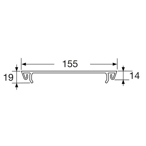 Couvercle provisoire longueur 4 ml en PVC pour gestion étanchéité Connecto