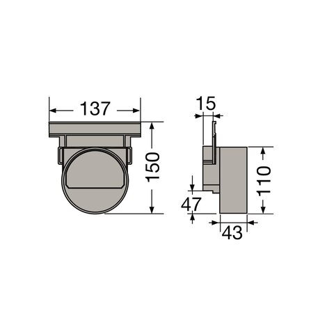 FOND NAISSANCE P/CAN177 D.110 GRIS
