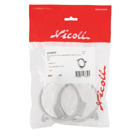 SACHET 2 COLLIERS BRIDE  INSERT P.7/150 D.80