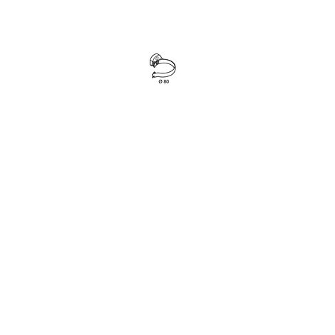 COLLIER BRIDE INSERT P.7/150 D.80 GRIS CLAIR