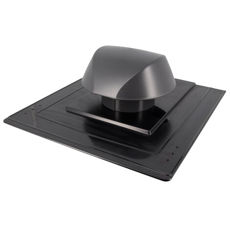 CHAPEAU VENTIL.PLATINE ARDOISE D.100 ANTRH.