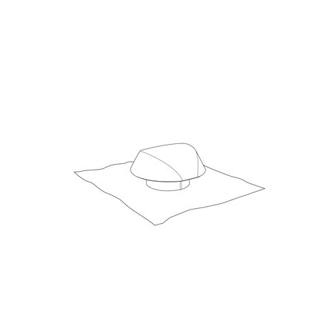 CHAPEAU VENTIL.COL.ETANCH D.125 ANTHRACITE