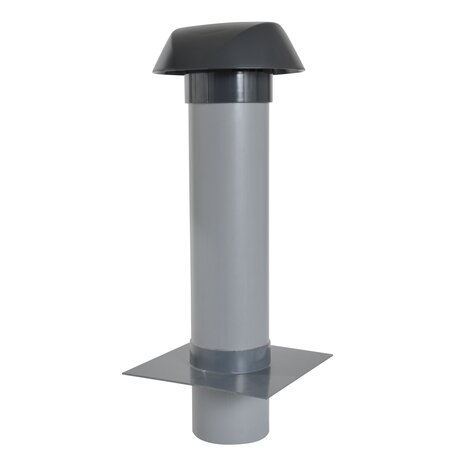 CHAPEAU VENTIL. PLATINE TOIT PLAT D.125 ANTRH