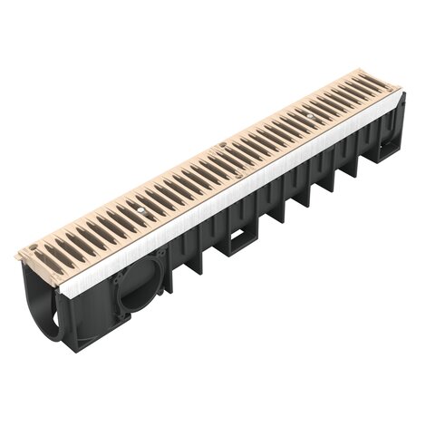 1M CANIV.100 HD PROF.2 GRILLE B125 PVC SABLE