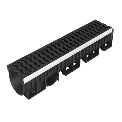 Caniveau avec grille fonte - C250 - L150 int Kenadrain
