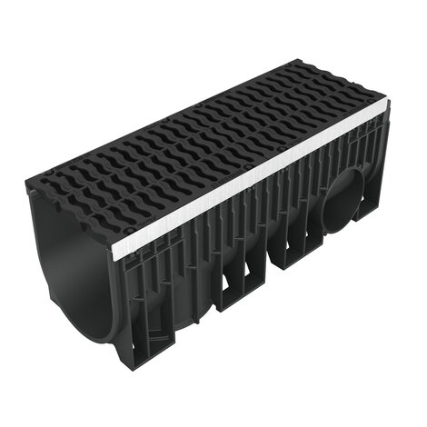 Caniveau avec grille fonte - C250 - L300 int Kenadrain