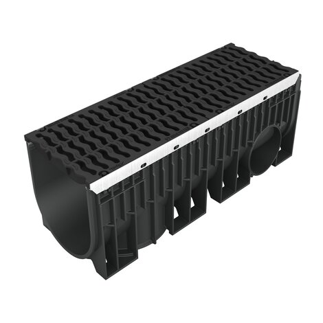 Caniveau avec grille fonte - D400 - L300 int Kenadrain