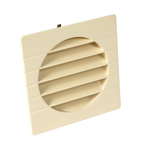 GRILLE EXTERIEURE P/TUBE D.125 MOUS.SABLE