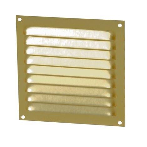 GRILLE PERSIENNE ALUMINIUM DORE 15X15